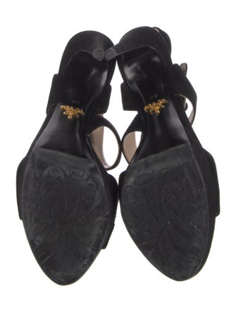 Prada Suede Slingback Sandals