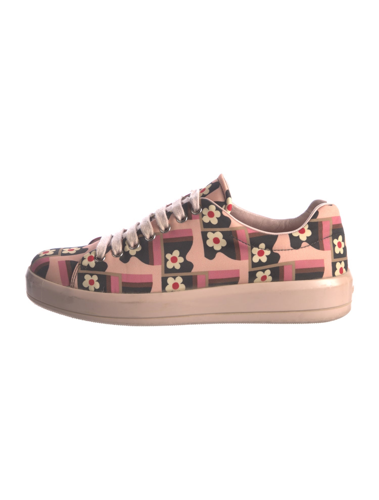Prada Floral Print Sneakers