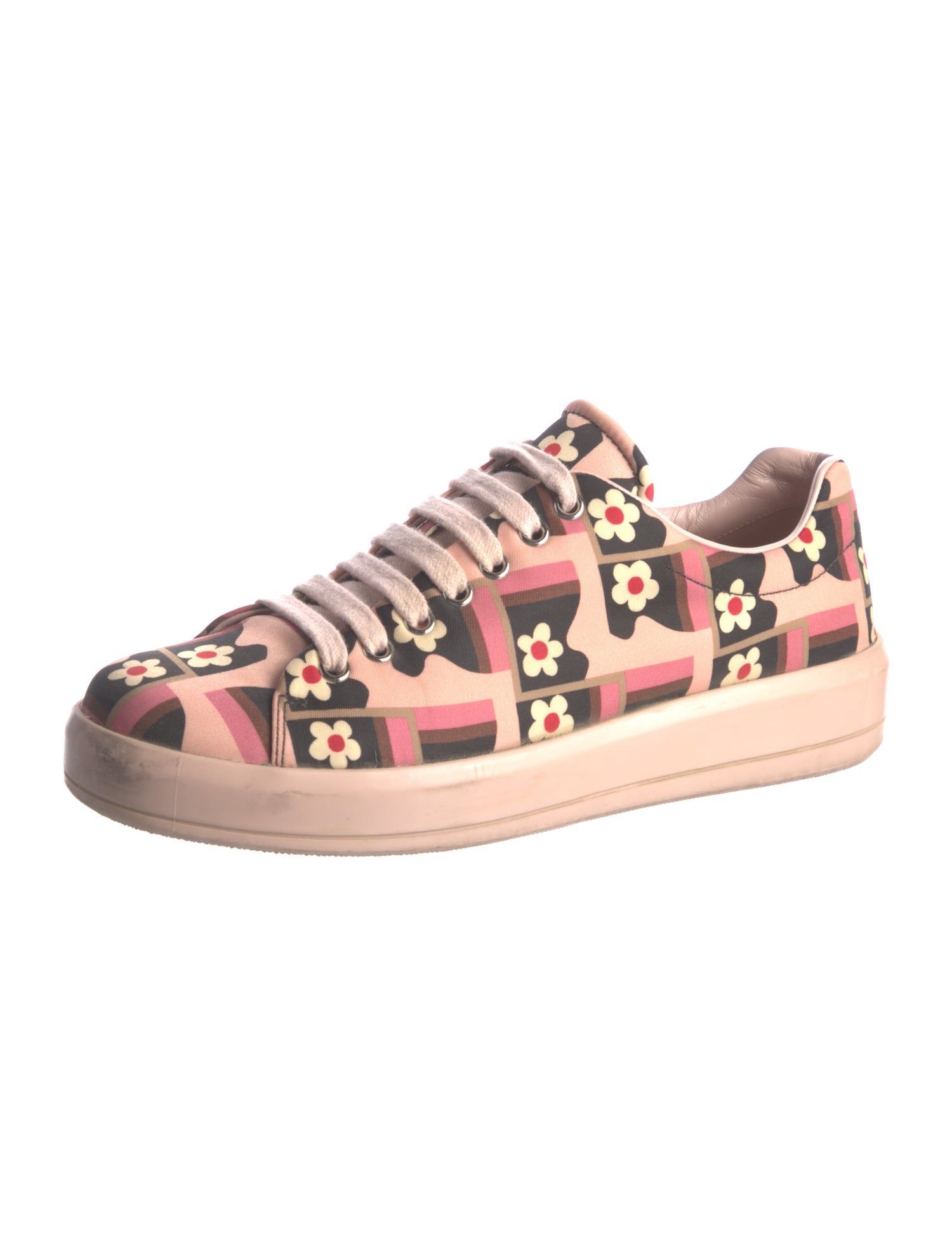 Prada Floral Print Sneakers