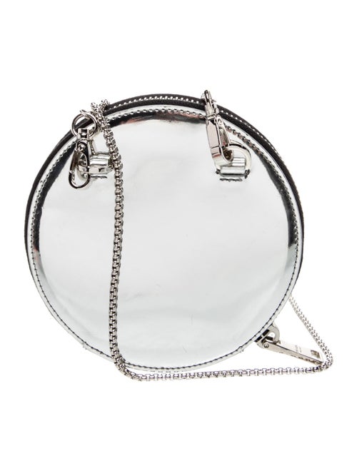 Prada Enameled Metal Triangle Minaudière