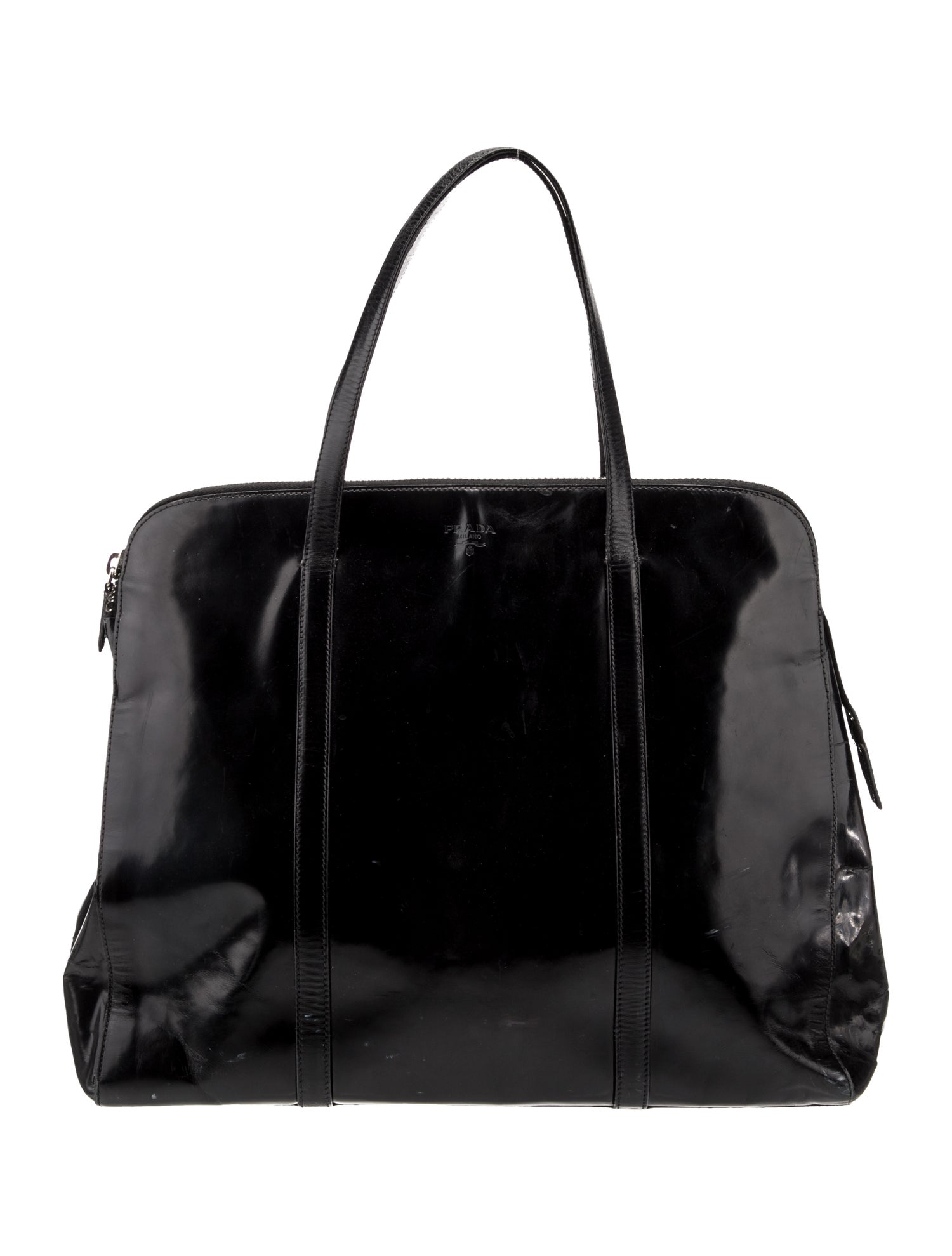 Prada Spazzolato Leather Top Handle Bag