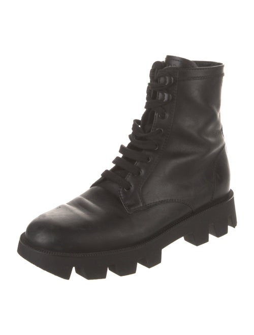 Prada Leather Combat Boots