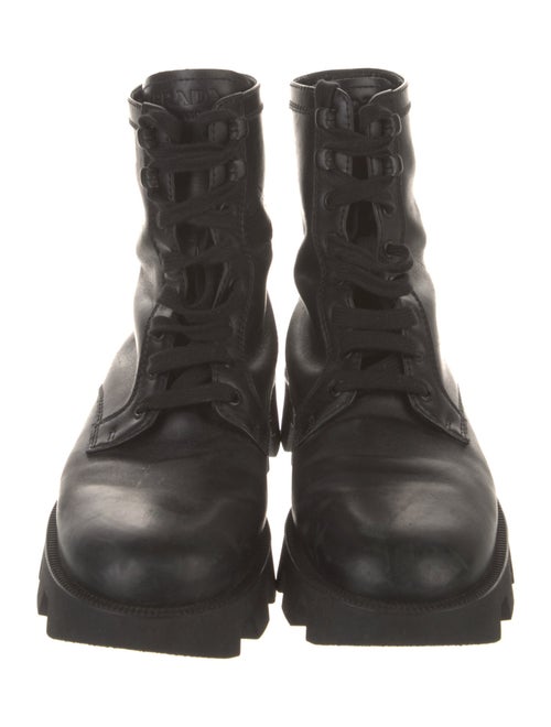 Prada Leather Combat Boots