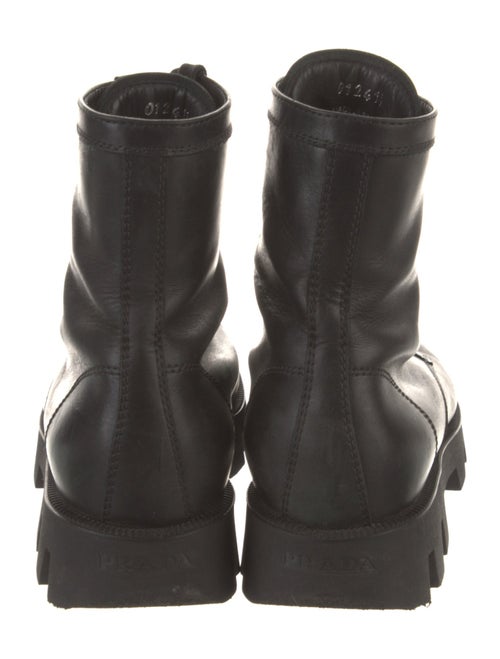 Prada Leather Combat Boots