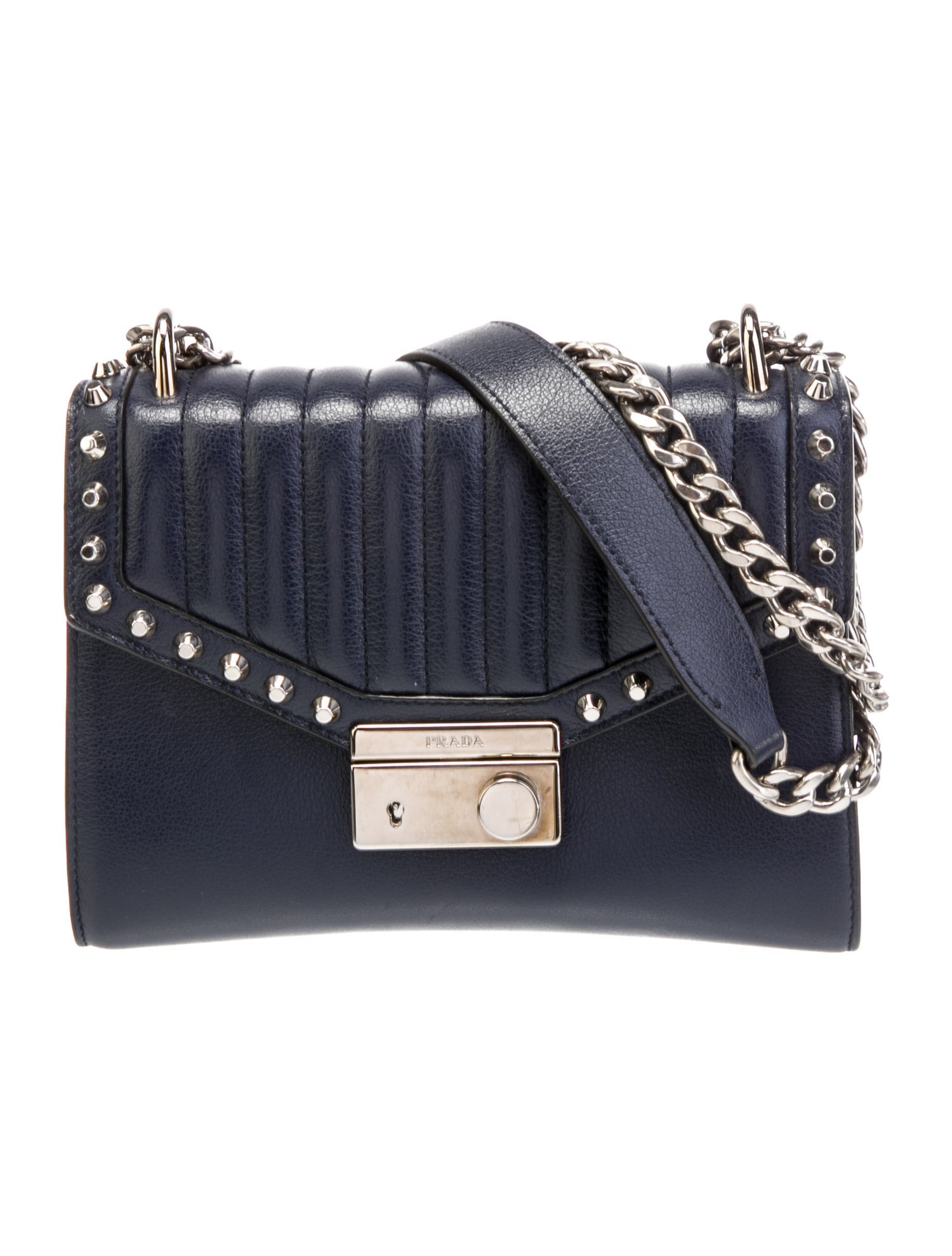 Prada Glace Calf Leather Crossbody Bag