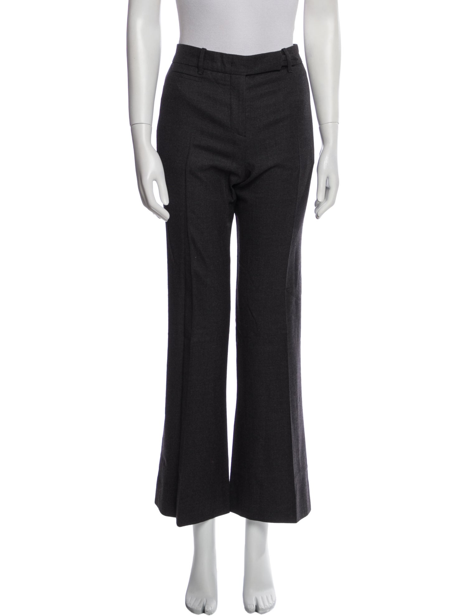 Prada Virgin Wool Wide Leg Pants
