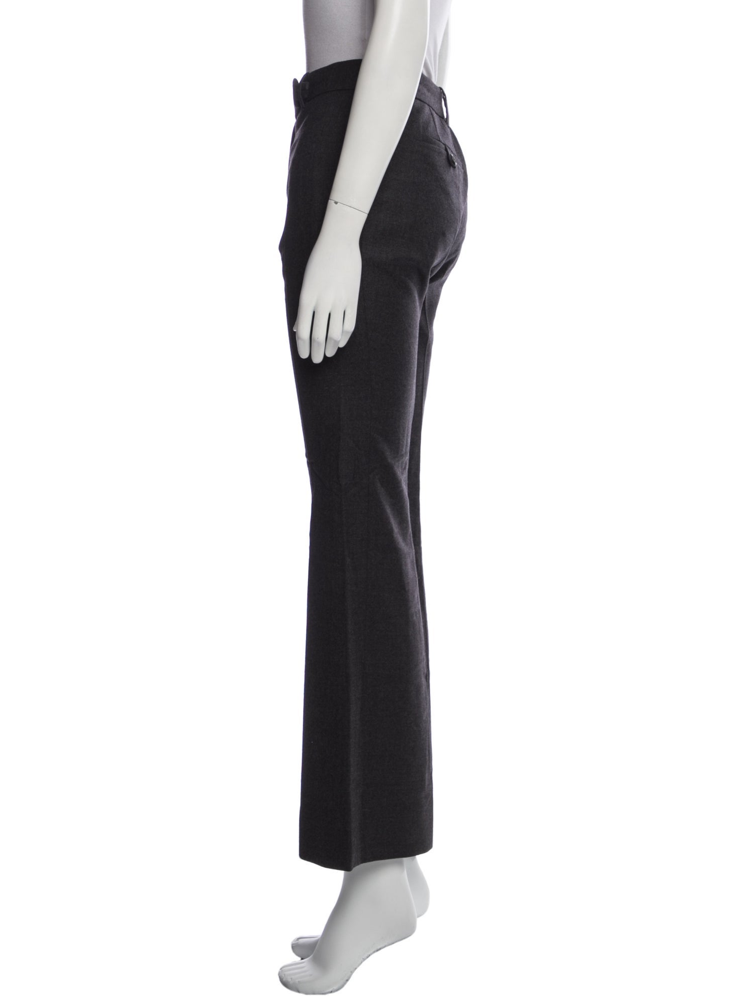 Prada Virgin Wool Wide Leg Pants