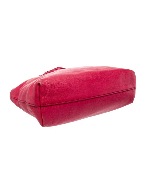 Prada Enameled Metal Triangle Tote