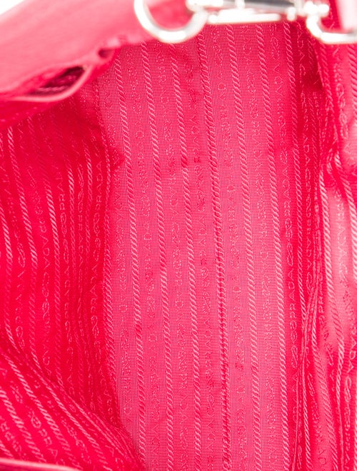 Prada Enameled Metal Triangle Tote