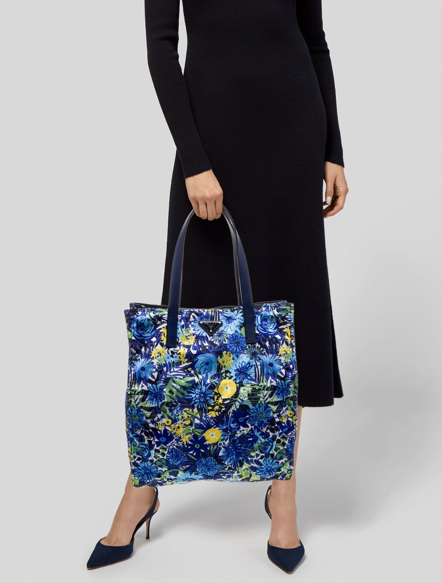 Prada Saffiano Leather Stampat Tote