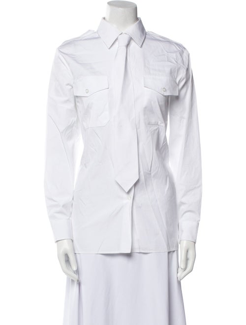 Prada 2024 Long Sleeve Button-Up Top