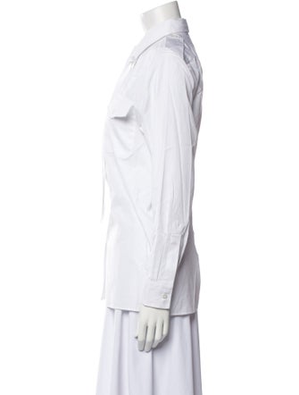 Prada 2024 Long Sleeve Button-Up Top