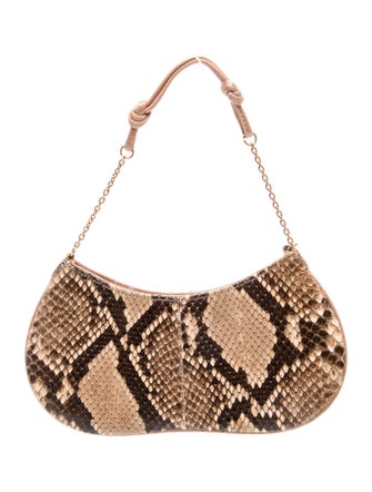 Prada Enameled Metal Triangle Hobo Mini