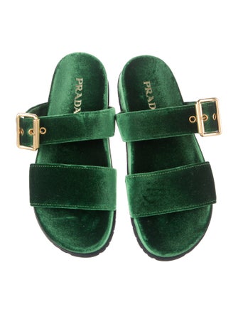 Prada Velvet Slides