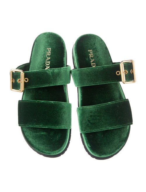 Prada Velvet Slides