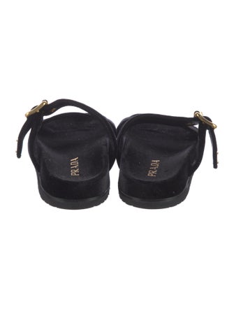 Prada Velvet Slides