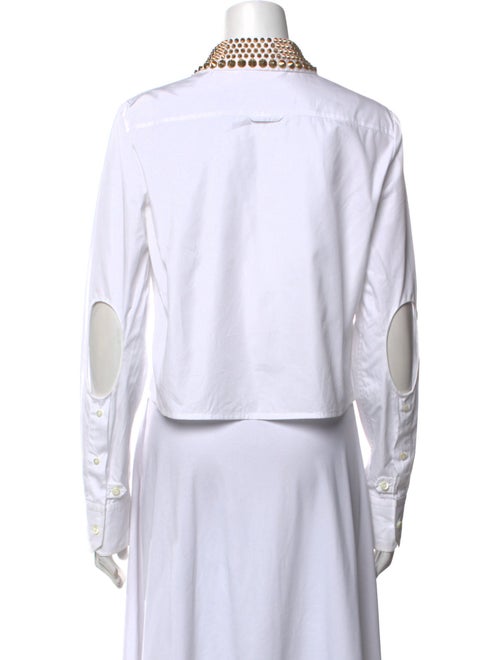 Prada 2019 Long Sleeve Button-Up Top