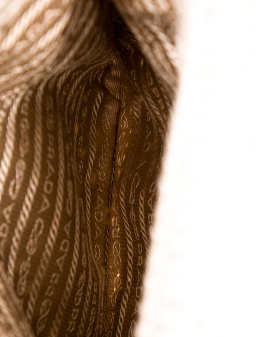 Prada Enameled Metal Triangle Top Handle Bag Mini 2025