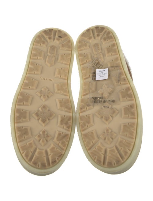 Prada Suede Fur Trim Mules