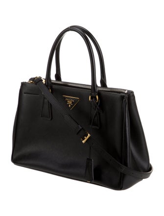 Prada Saffiano Leather Galleria Double Zip Small