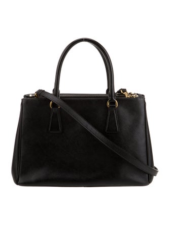 Prada Saffiano Leather Galleria Double Zip Small