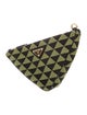 Prada Enameled Metal Triangle Triangle