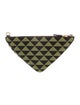 Prada Enameled Metal Triangle Triangle