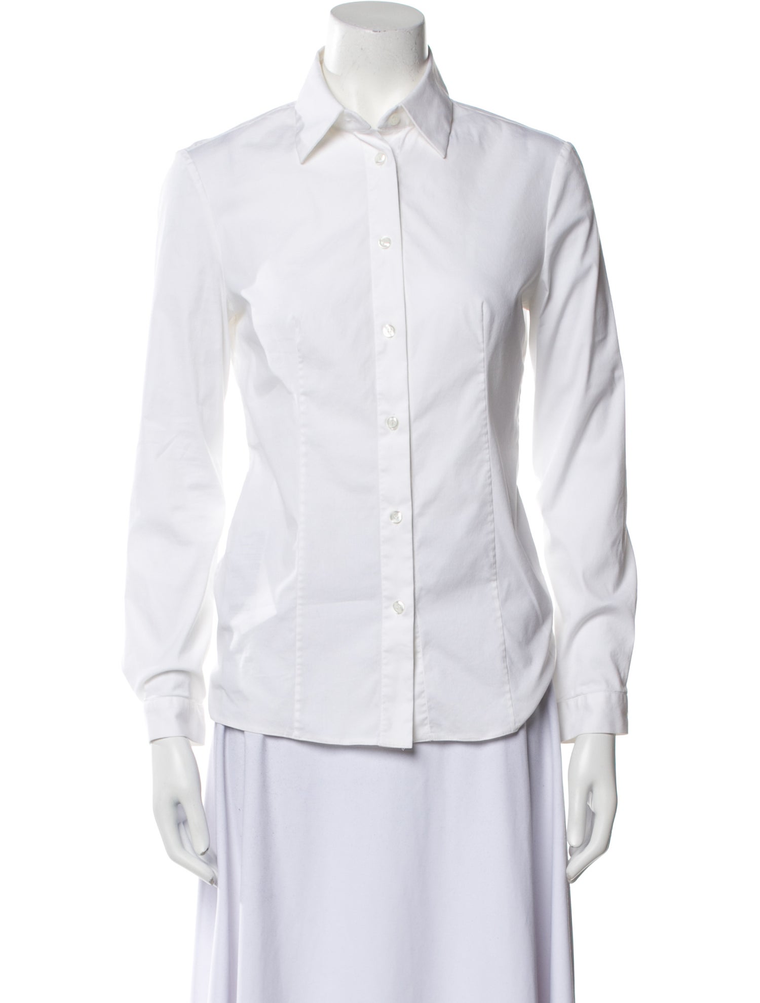 Prada 2016 Long Sleeve Button-Up Top