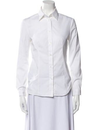 Prada 2016 Long Sleeve Button-Up Top