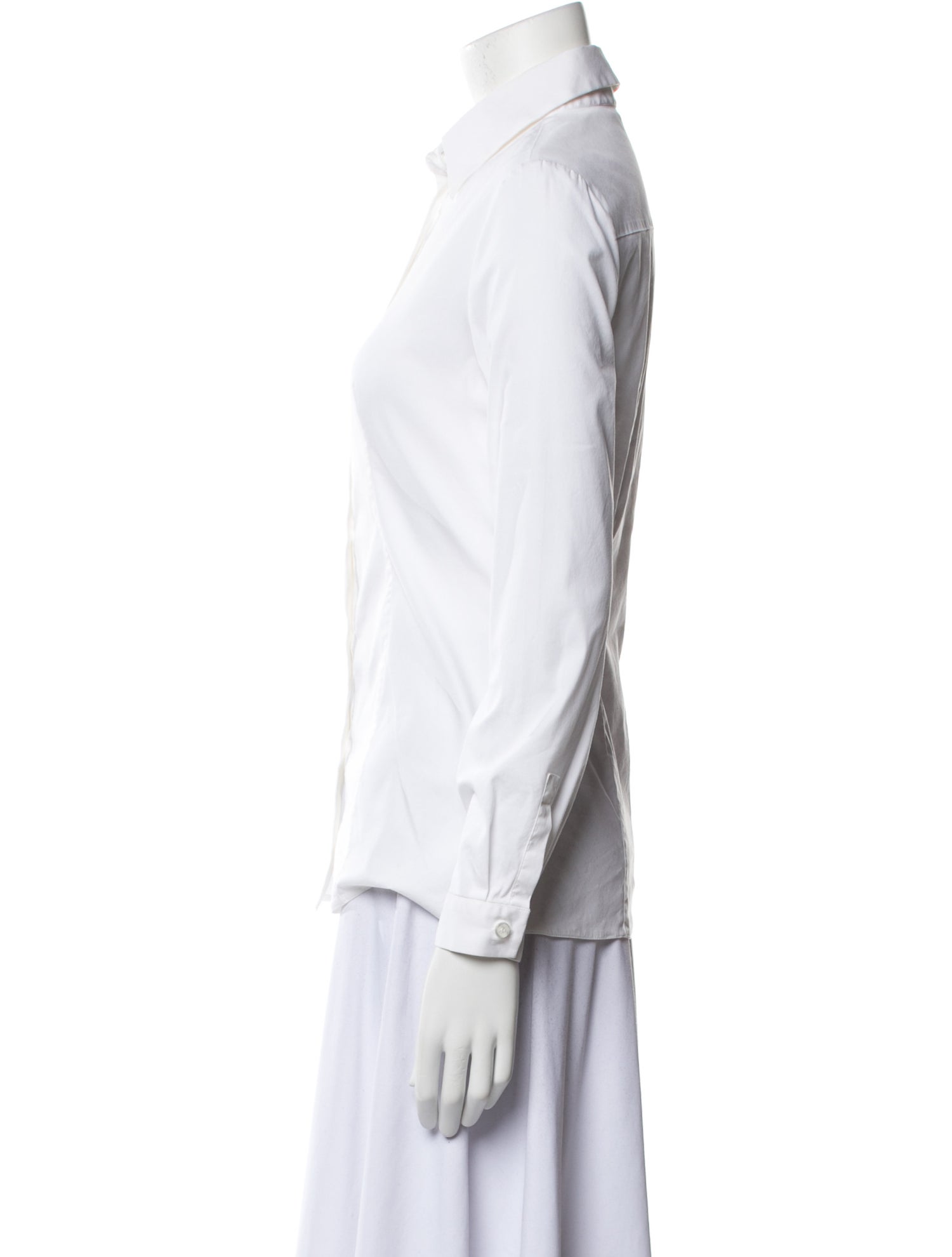 Prada 2016 Long Sleeve Button-Up Top