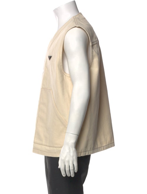 Prada 2023 Enameled Metal Triangle Vest