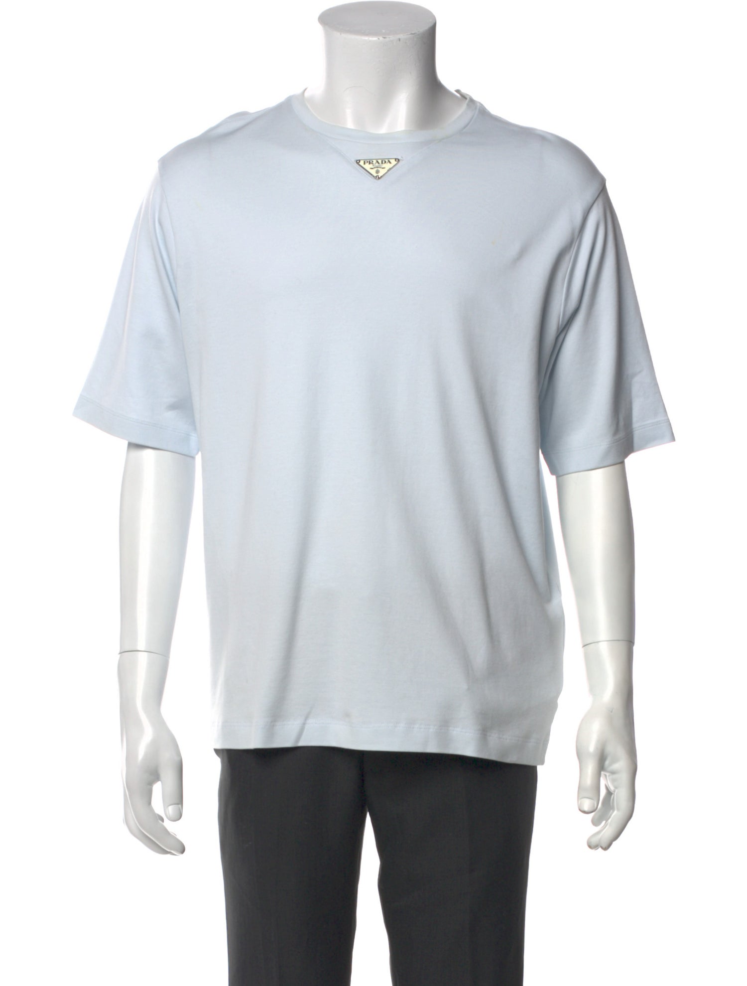 Prada 2024 Enameled Metal Triangle T-Shirt