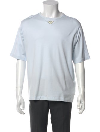 Prada 2024 Enameled Metal Triangle T-Shirt