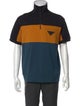 Prada 2019 Colorblock Pattern Polo Shirt