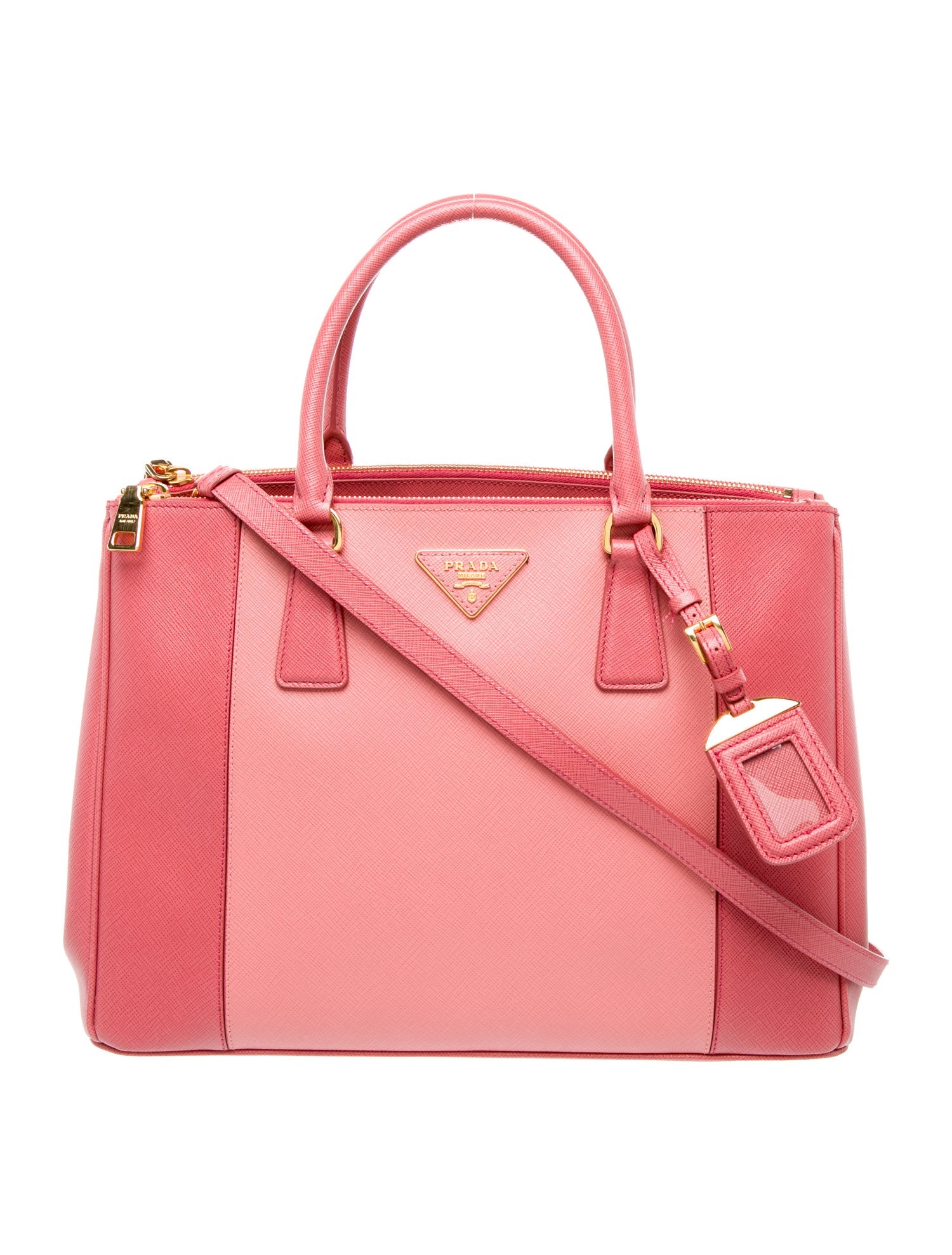 Prada Saffiano Leather Galleria Double Zip Medium