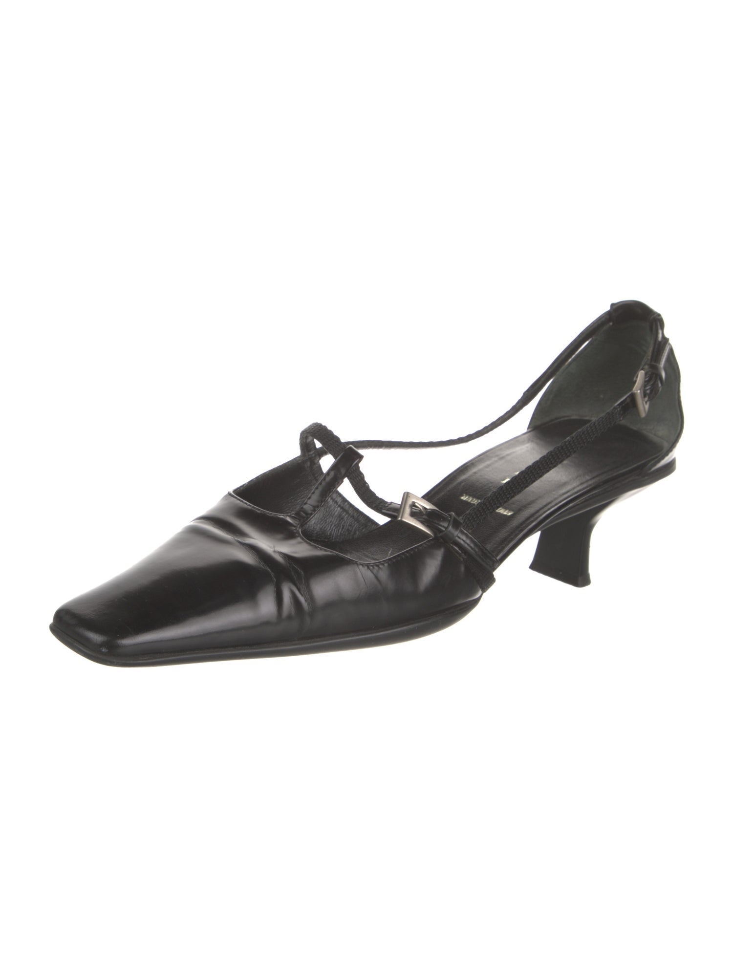 Prada Leather D'Orsay Pumps