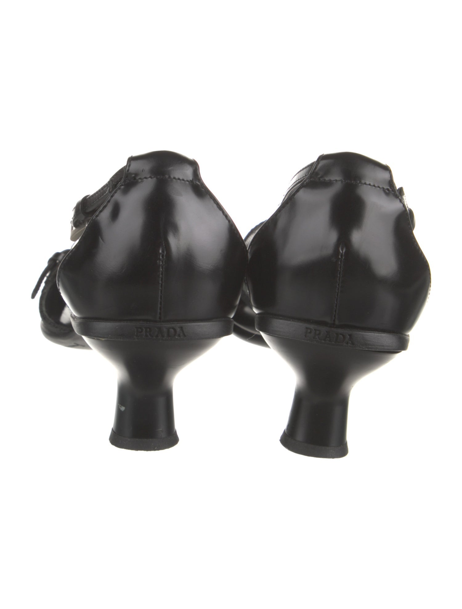 Prada Leather D'Orsay Pumps