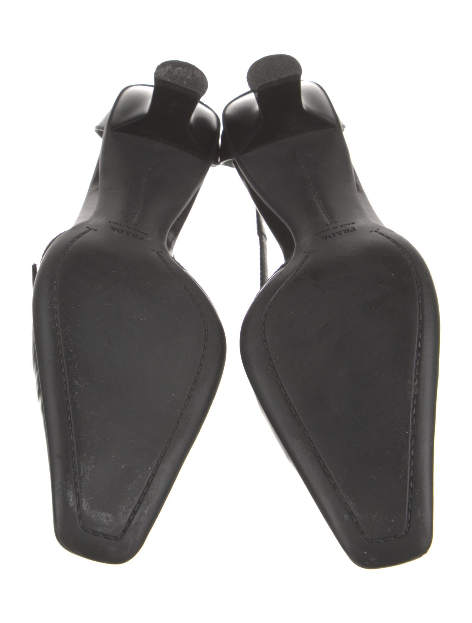 Prada Leather D'Orsay Pumps