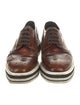 Prada Leather Lasercut Accents Oxfords