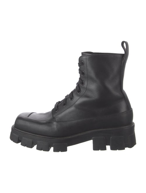 Prada Leather Combat Boots