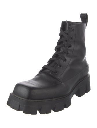 Prada Leather Combat Boots