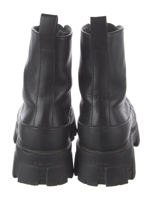Prada Leather Combat Boots