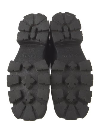 Prada Leather Combat Boots