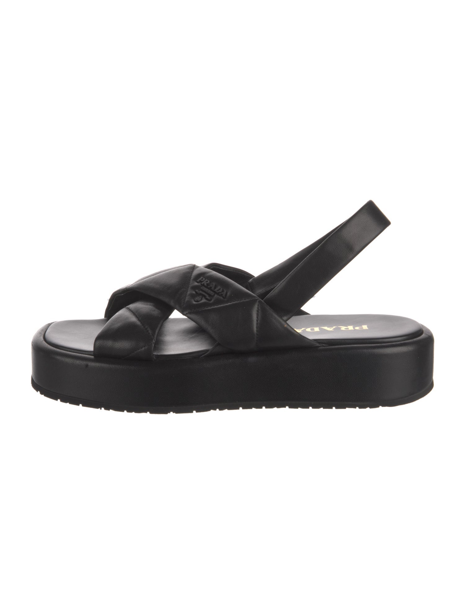 Prada Leather Slingback Sandals