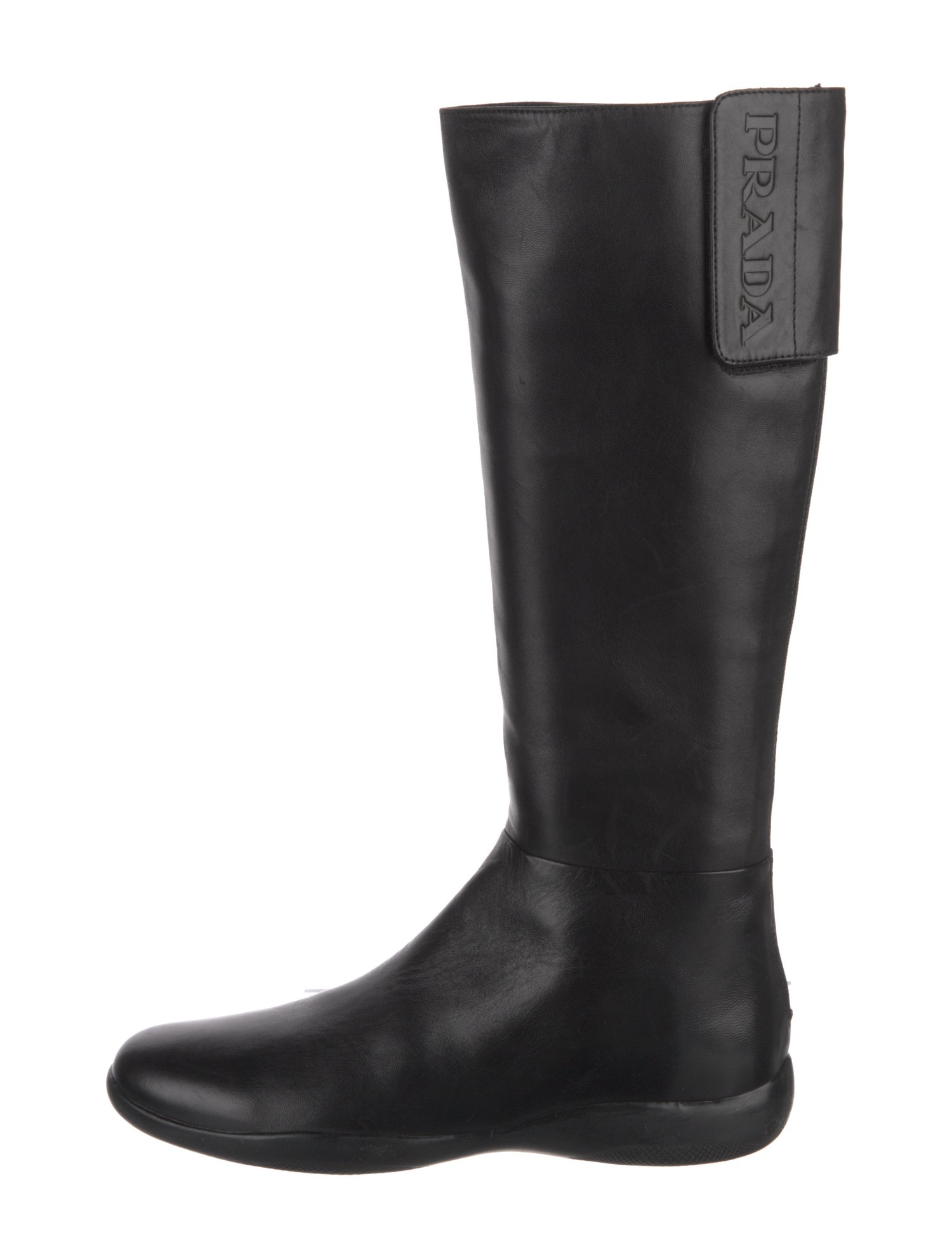 Prada Sport Leather Riding Boots