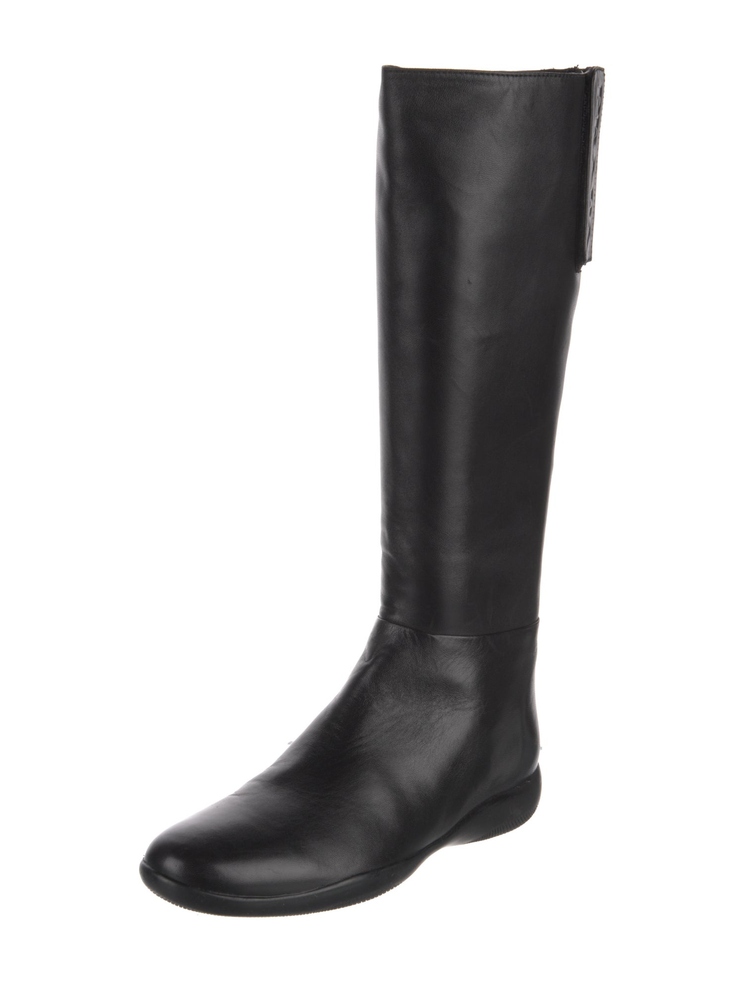 Prada Sport Leather Riding Boots