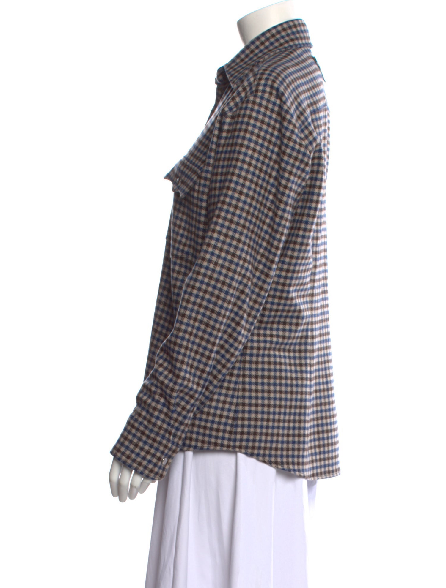 Prada 2024 Virgin Wool Button-Up Top