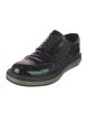 Prada Patent Leather Eyelet Trim Brogues