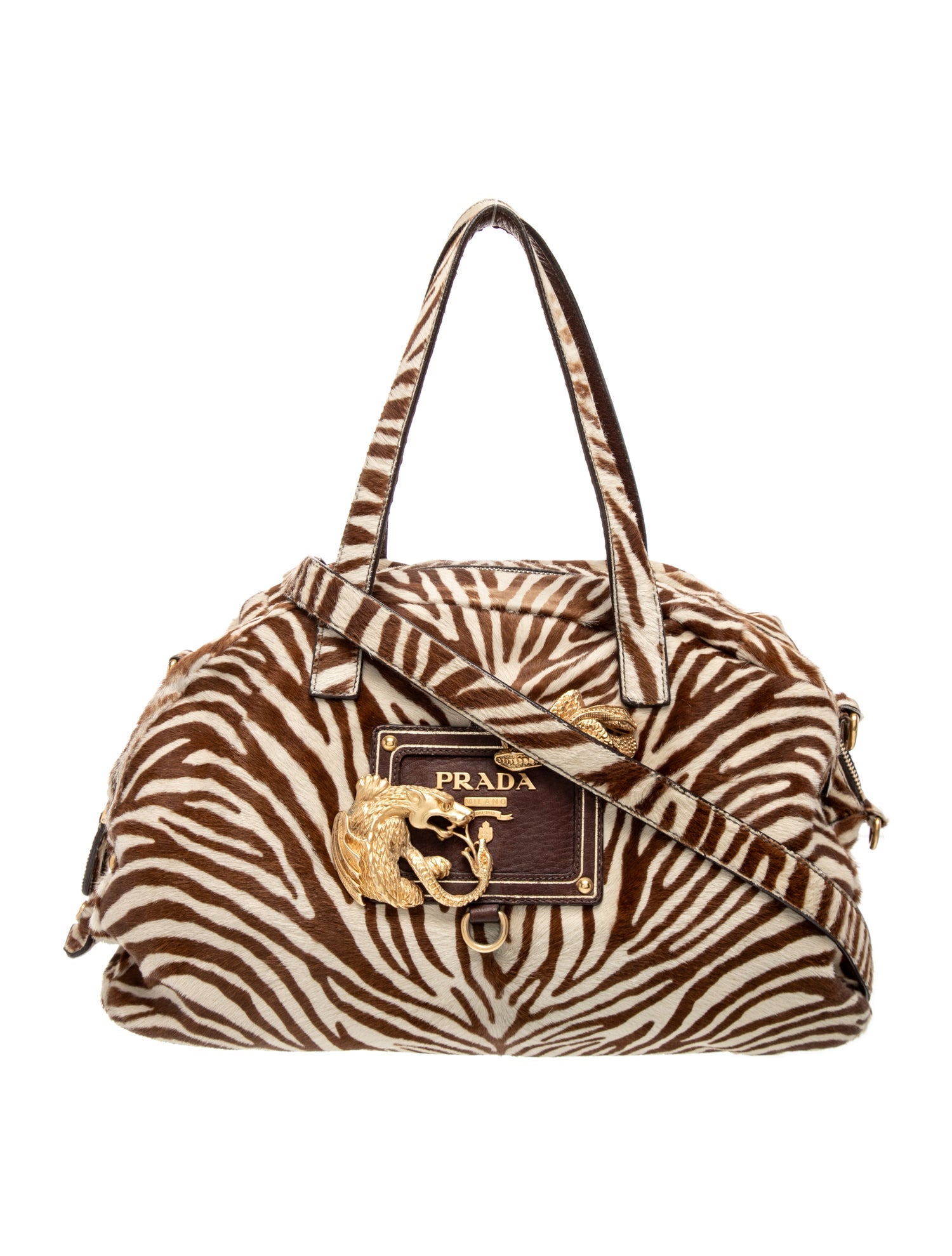 Prada Cavallino Top Handle Bag