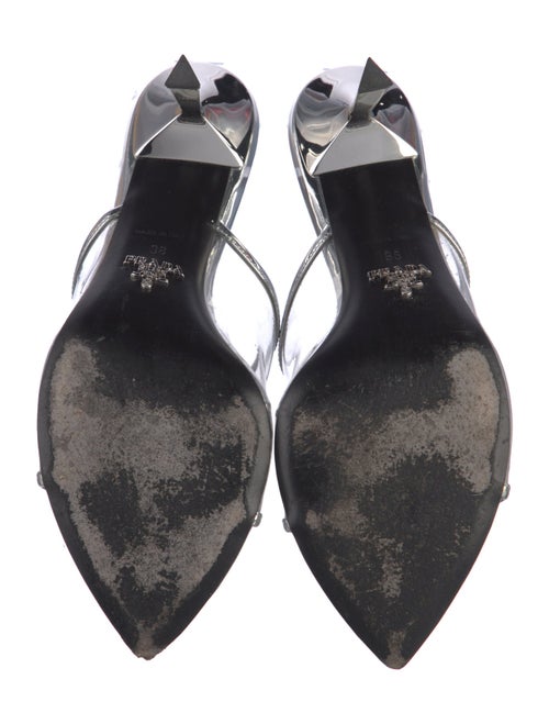 Prada PVC Graphic Print Slides